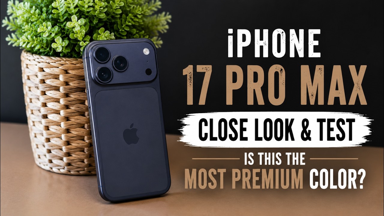 iPhone 17 Pro Max CAMERA TEST | Close LOOK on Deep Blue Design 🔥🔥Most beautiful color ?