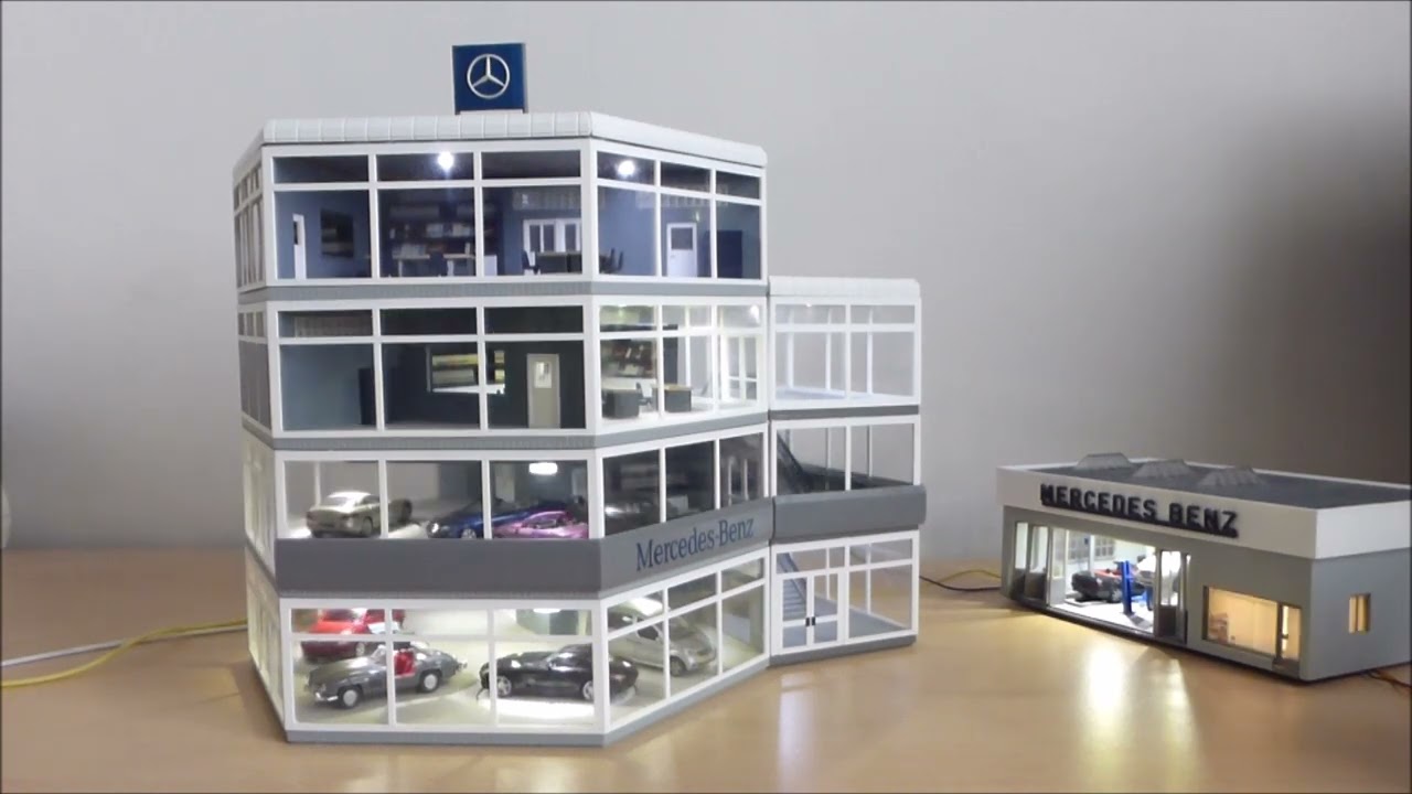 Faller 130344 Mercedes dealer x2