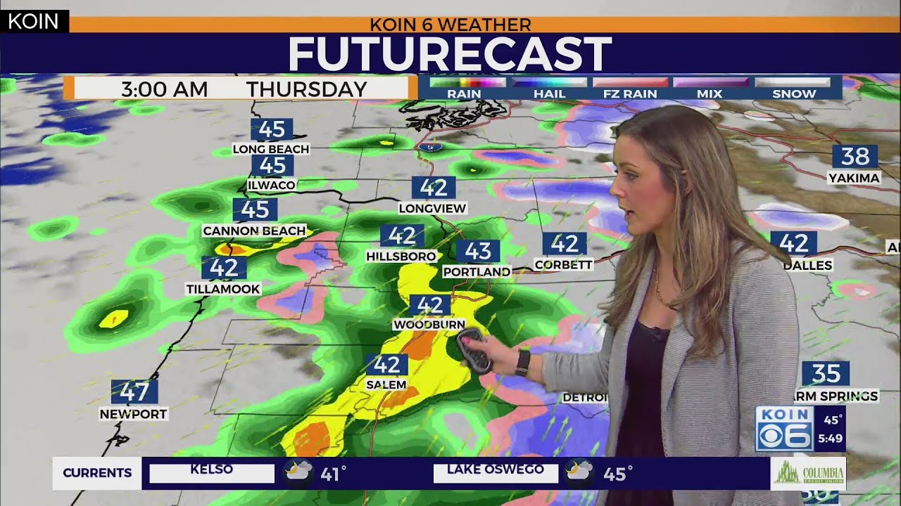 Weather forecast: A wet end to the week in PDX