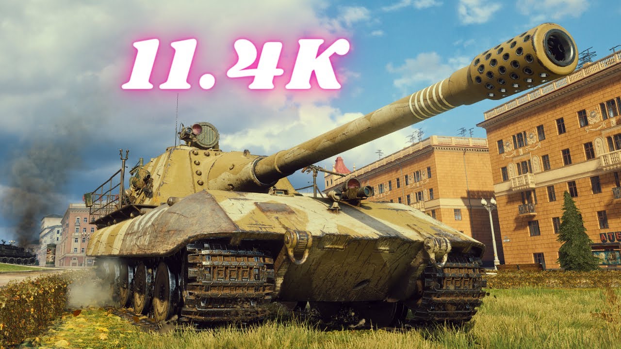 Jagdpanzer E 100 - 11.4K Damage 6 Kills World of Tanks Replays