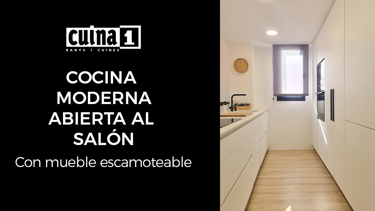 Cocina ABIERTA al SALÓN!! BLANCO Y MADERA 😲 CUINA-1