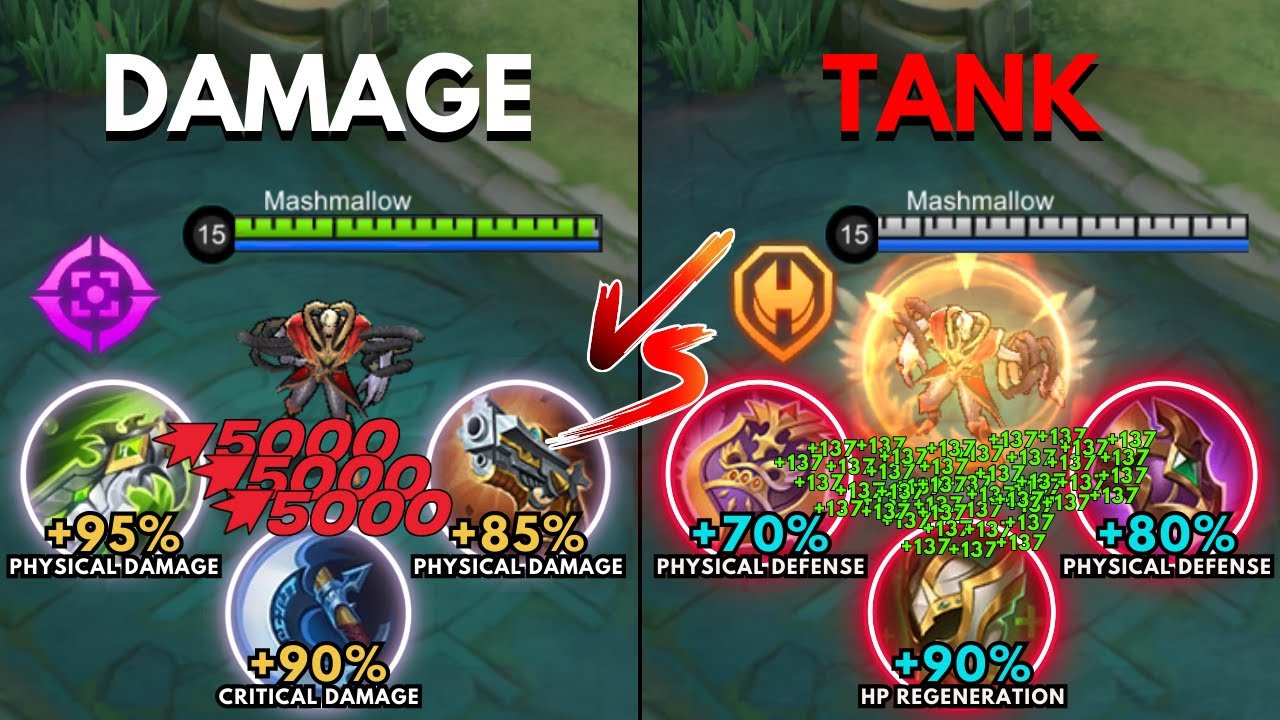 Khufra Damage Build vs Khufra Tank Build