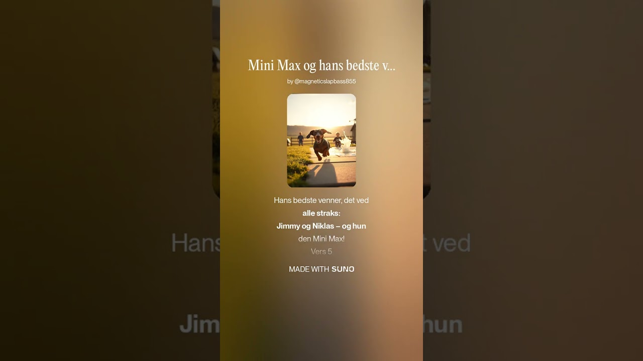 Mini Max og hans bedste venner” 🐶🎶