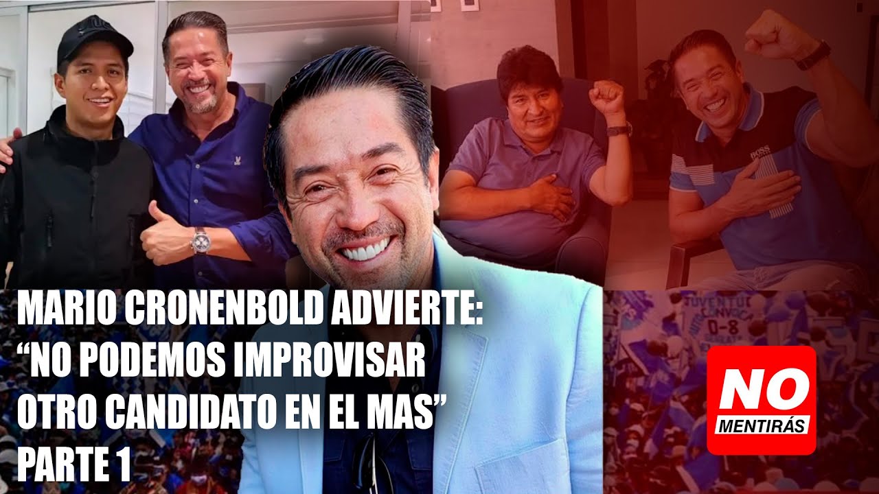 Mario Cronenbold: “Evo no podrá ser candidato, el MAS necesita un plan B” | No Mentiras | Parte 1