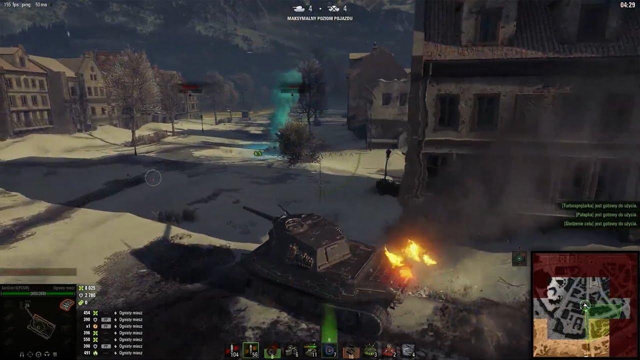 Wygrana bitwa czołgiem Ognisty Miecz w trybie Stalowy łowca World of Tanks