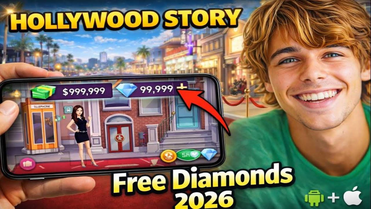 Hollywood Story Hack 2026 Unlimited Free Diamonds & Cash iOS Android