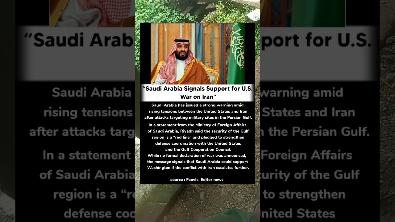 Gulf Crisis: Saudi Arabia May Join U.S. Against Iran  #gulfcrisis #iranconflict #saudiarabia