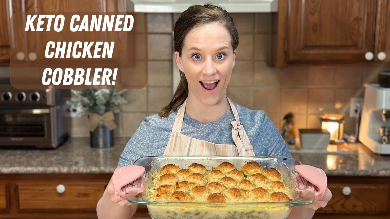 Keto Canned Chicken Cobbler