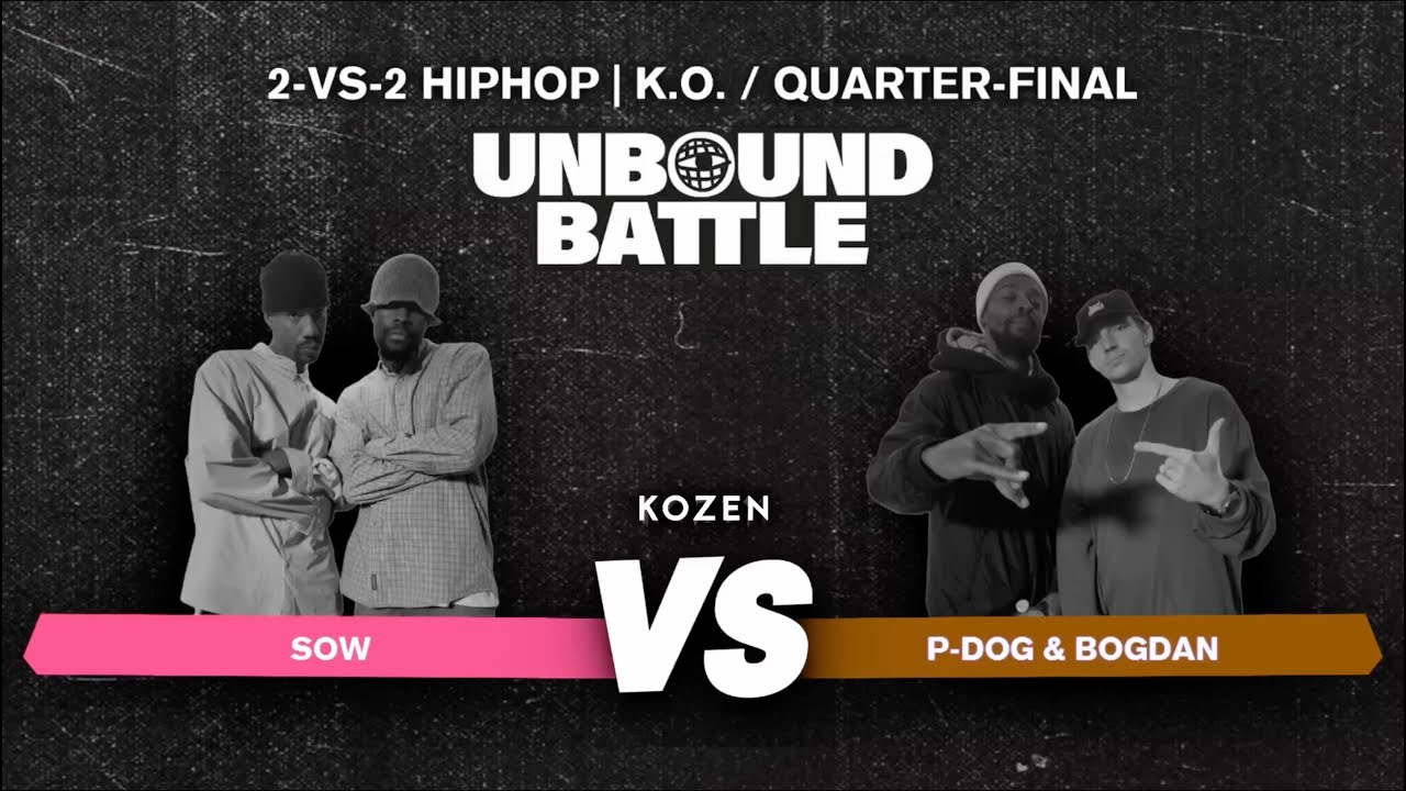 MIEL & WAEL SOW Vs. P-DOG & BOGDAN - UNBOUND Battle 2025 - Hip Hop TOP 8