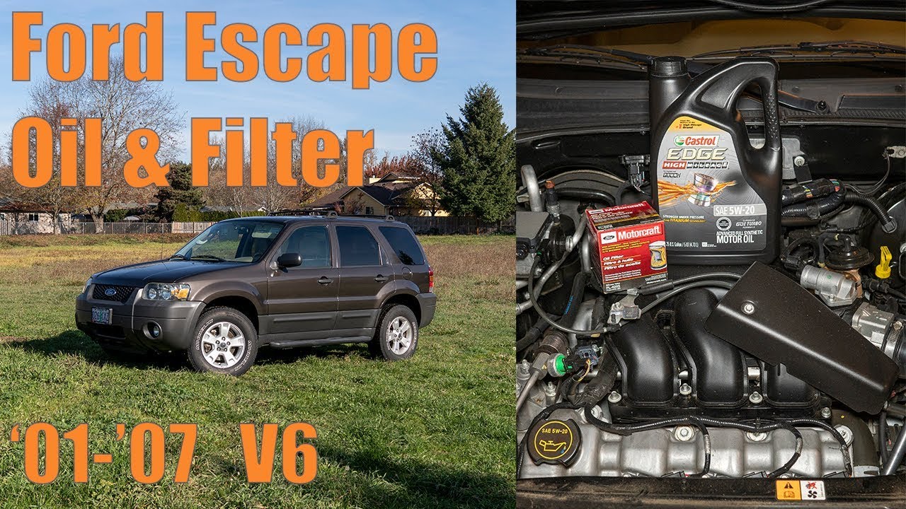 Замена масла и фильтра в Ford Escape '01-'07 V6 (ЛЕГКО! Не требуются подъемники или домкраты)