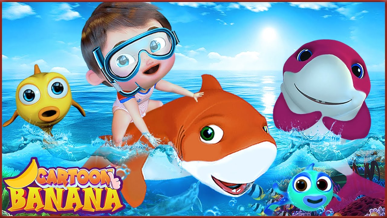Bébé Requin et Ses Amis | plus de chansons pour enfants | Banana Cartoon LE Français