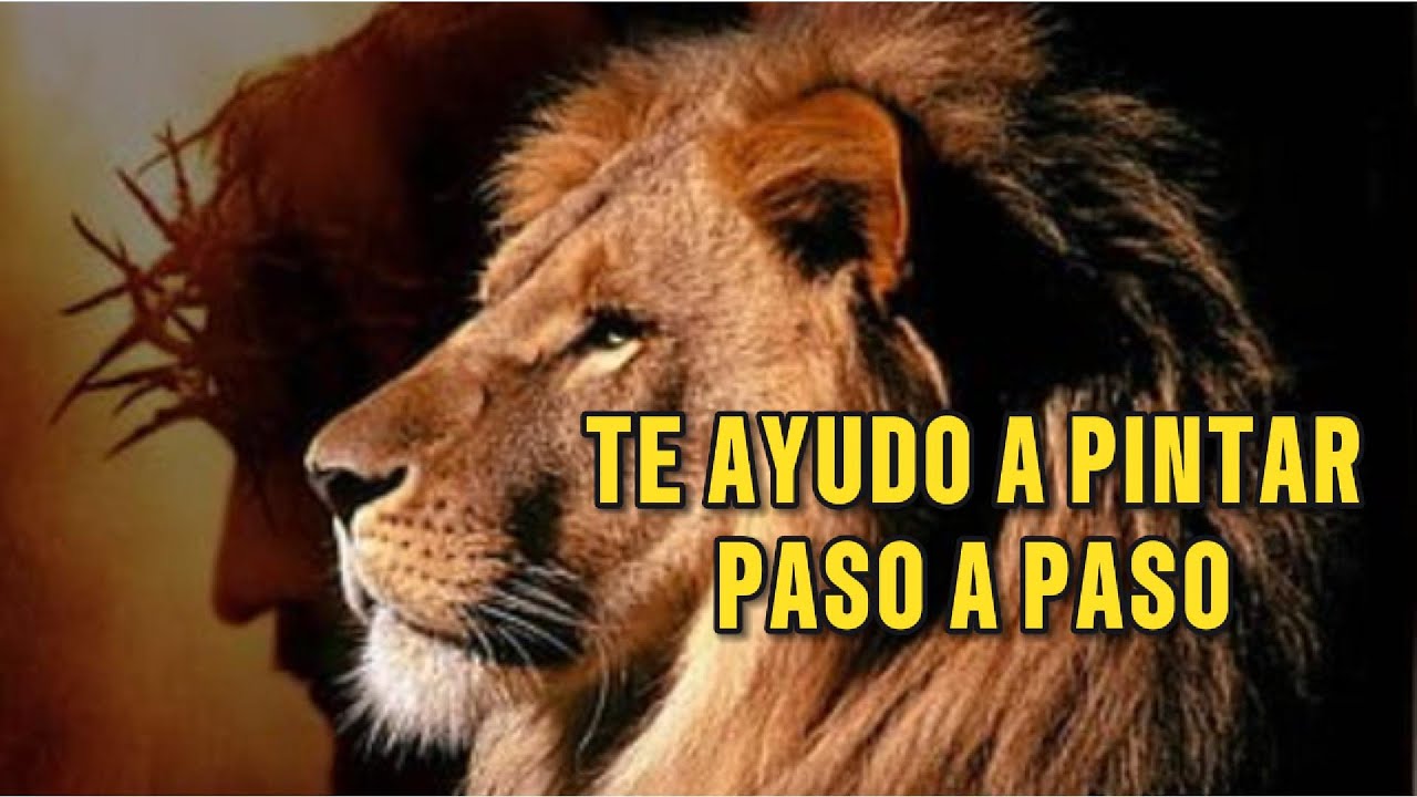 CÓMO PINTAR UN LEÓN DE JUDÁ PARTE 1 (PASO A PASO) fácil con óleos