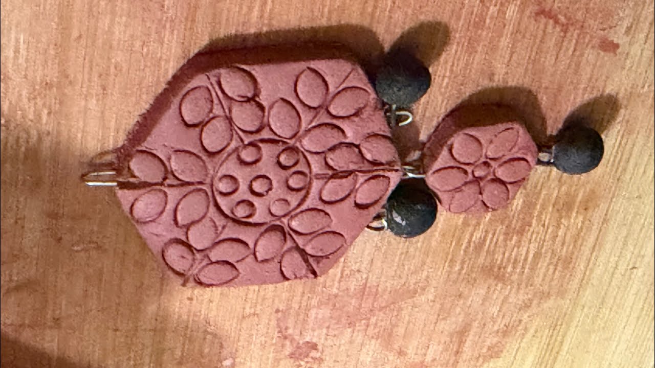 Terracotta pendant making | necklace pendant making