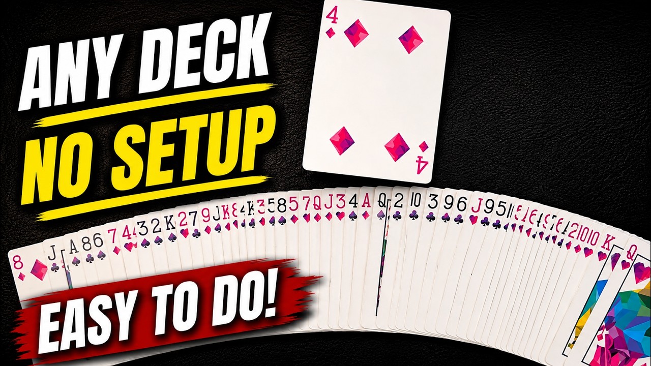 Easy Card Trick With NO SETUP! | Invisible Card Tutorial