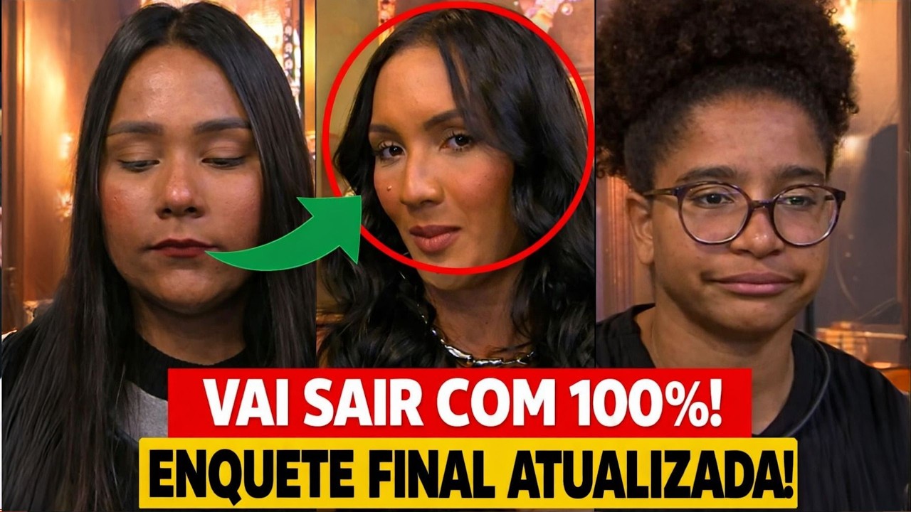 ENQUETE ATUALIZADA REVELA REJEI&Ccedil;&Atilde;O E QUEM VAI SER ELIMINADO DO BBB 26 HOJE ENTRE MILENA, MAXUANE