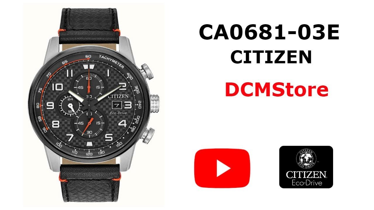 CA0681-03E Citizen Primo Chronograph Black Carbon