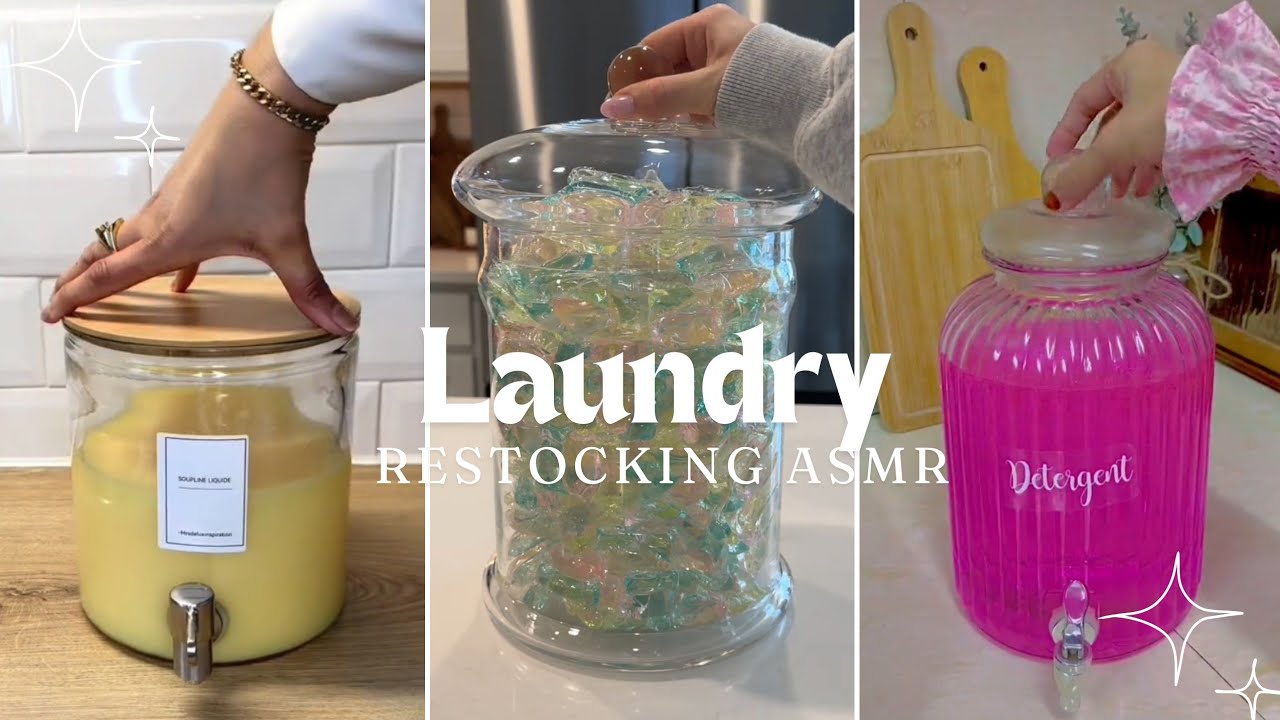 Satisfying Laundry Restock & Refill ASMR🧺 | TikTok Restocking Organizer
