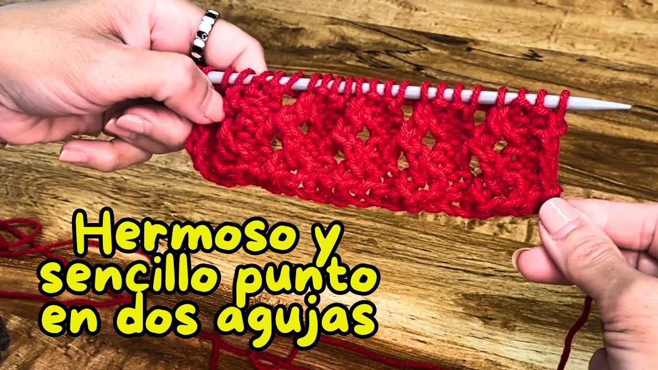 Punto facilísimo a dos agujas | Gusanito