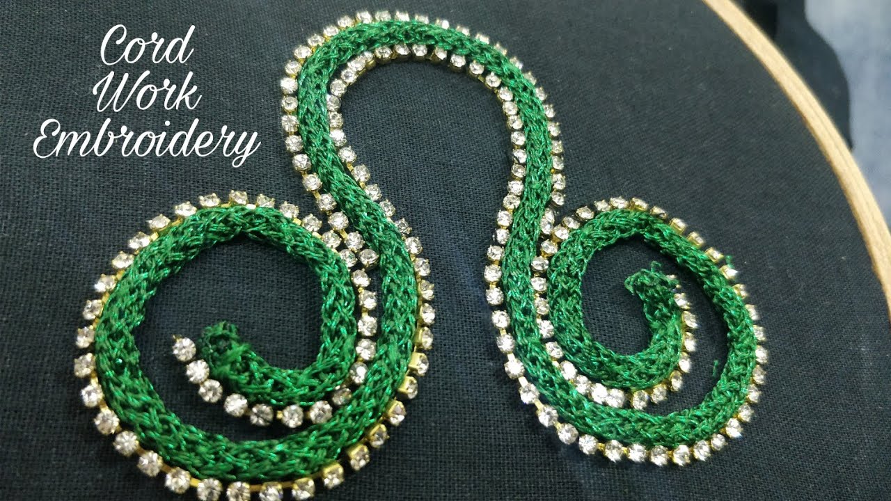 Cord Work Embroidery (Hand Embroidery Work)