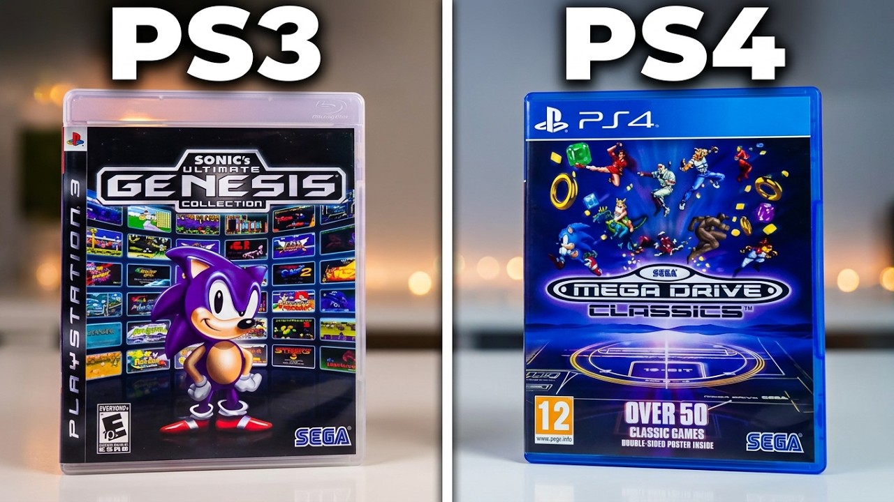 Amazing Physical Sonic Ultimate Genesis Collection (Ps3) Vs Sega Mega Drive Classics (Ps4) Unboxing
