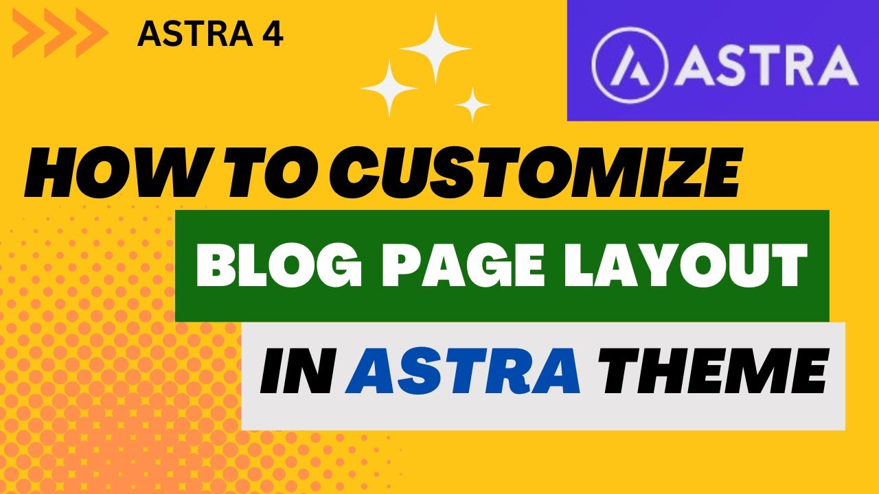 Как настроить страницу блога в теме Astra | Настройка Astra