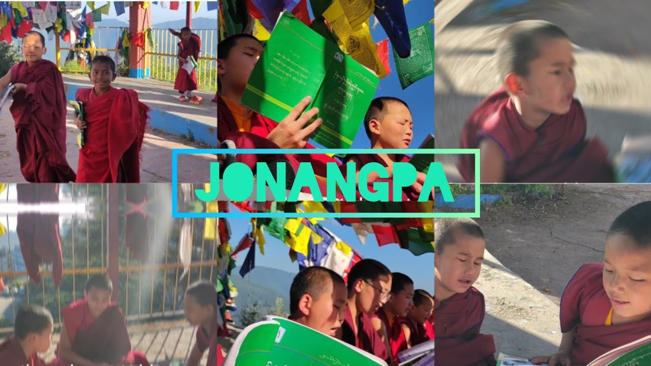 Jonang monestery monks are studying at peaceful place.(lhabsang) #jonang