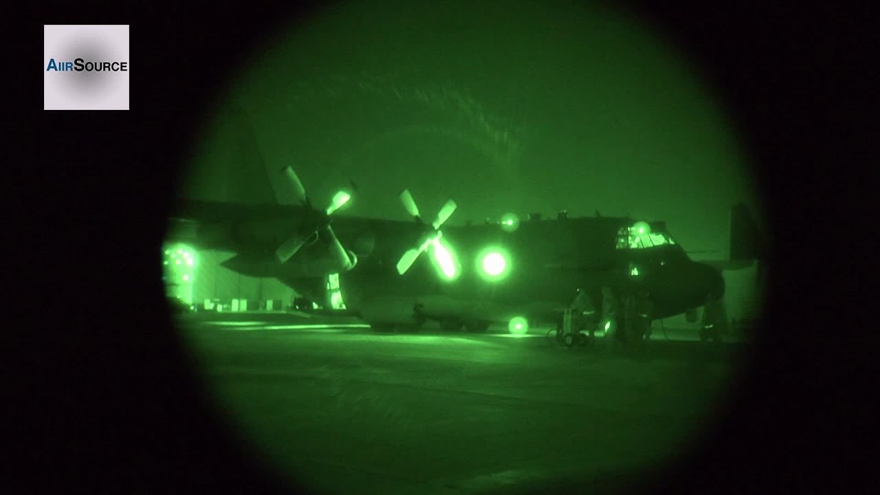 AC-130H Spectre Gunship Nighttime Take-off