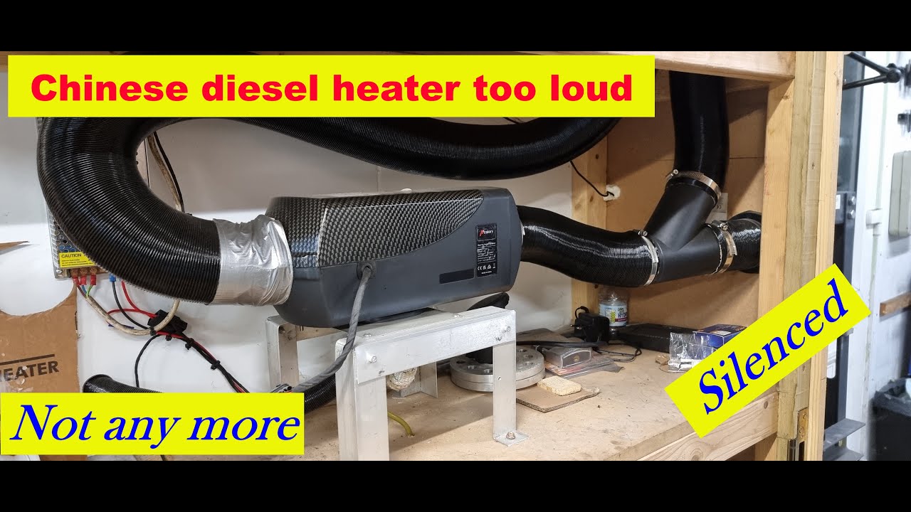 Chinese diesel heater made quieter . Amazing results.