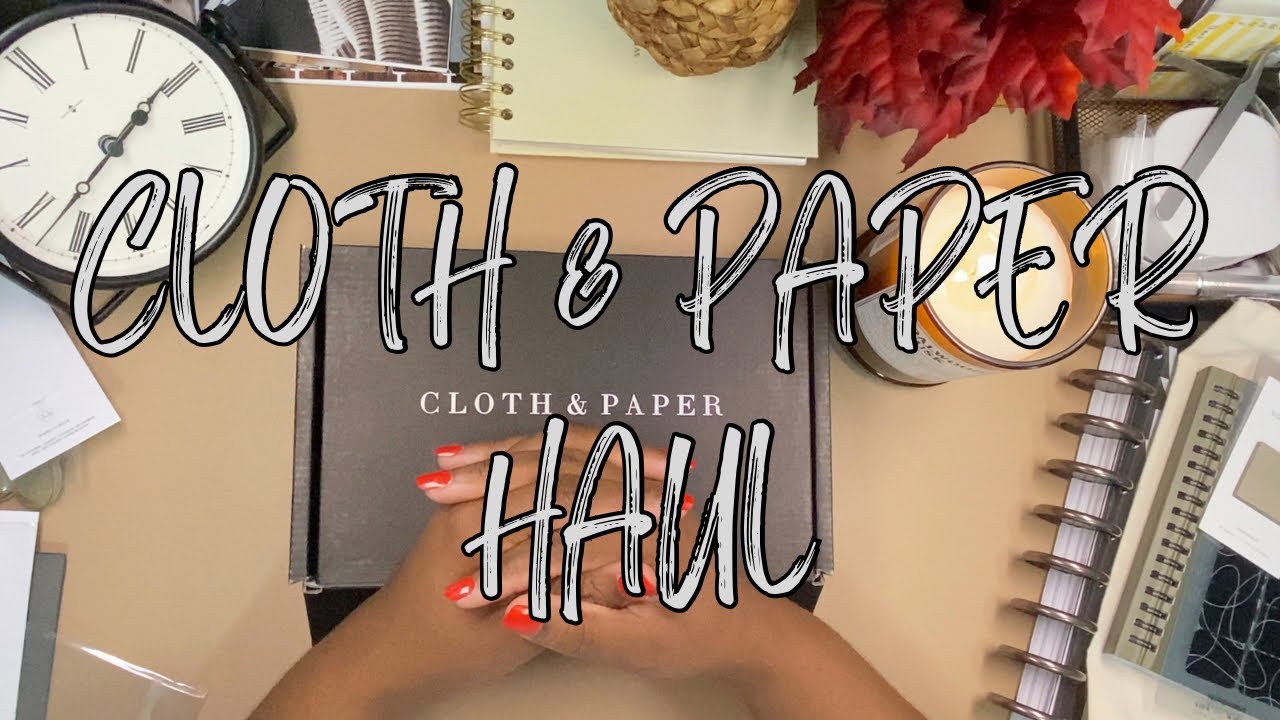 CLOTH AND PAPER HAUL FOR 2024!