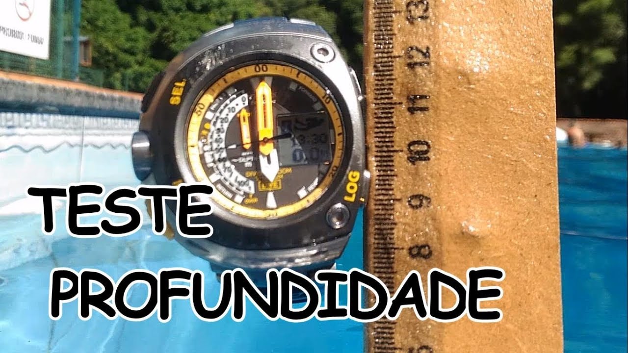 Teste de Profundidade, ATM Funciona? relógio de mergulho/diver na piscina Ezequias Relojoeiro.