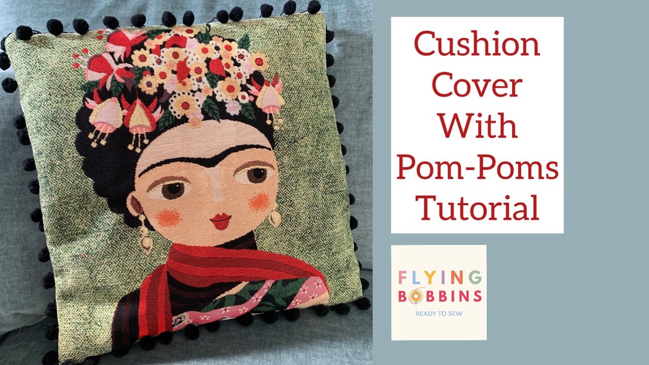 Pom-Pom Cushion Cover Tutorial