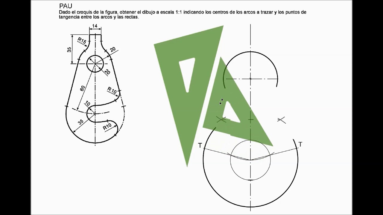17-PROBLEMA DE TANGENCIAS (PRUEBAS PAU)