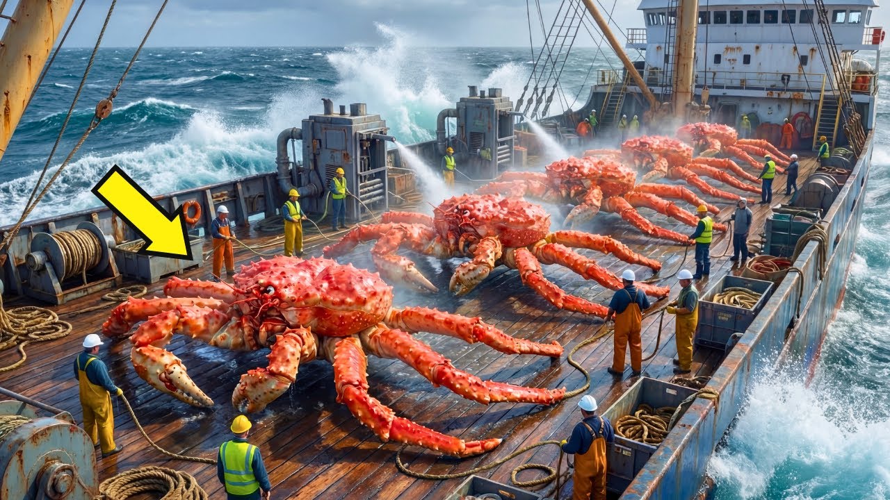 CÓMO SE HACE el CANGREJO Real: De la PESCA MORTAL en Alaska a las Mega Fábricas (Proceso Completo) 🦀