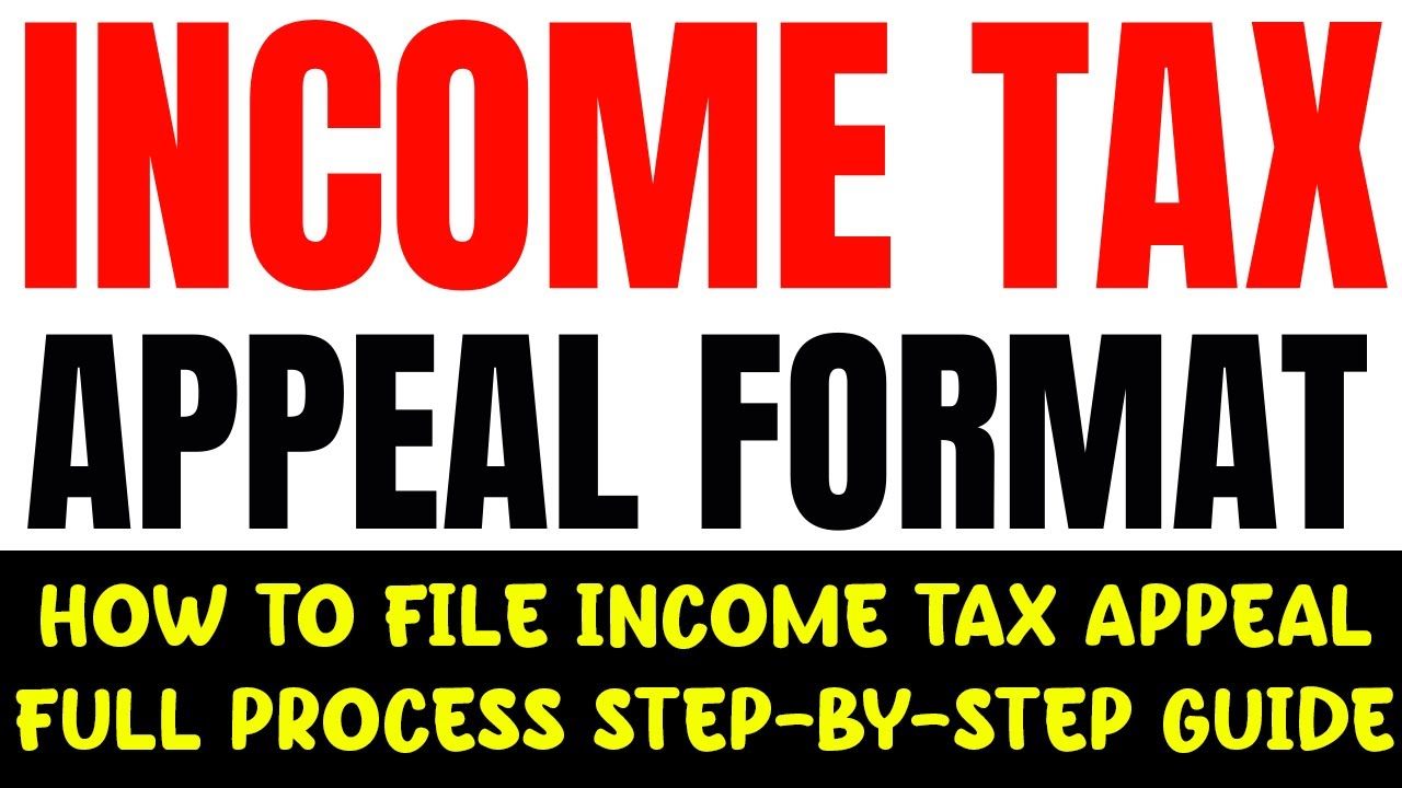 How to File Income Tax Appeal Full Process Step by Step Guide | Income Tax Appeal Format Part - 2