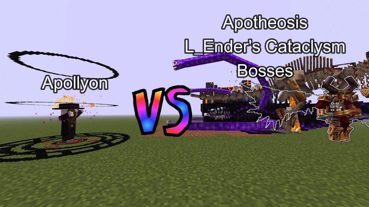 Apollyon vs Apotheosis L_Ender's Cataclysm Bosses | Minecraft  Mob Battle