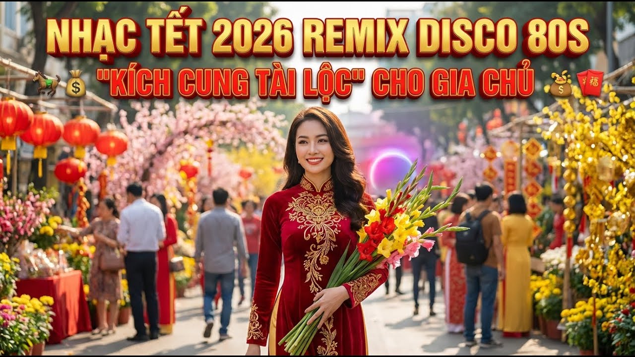 Nhạc Tết 2026 Remix Disco 80s 
