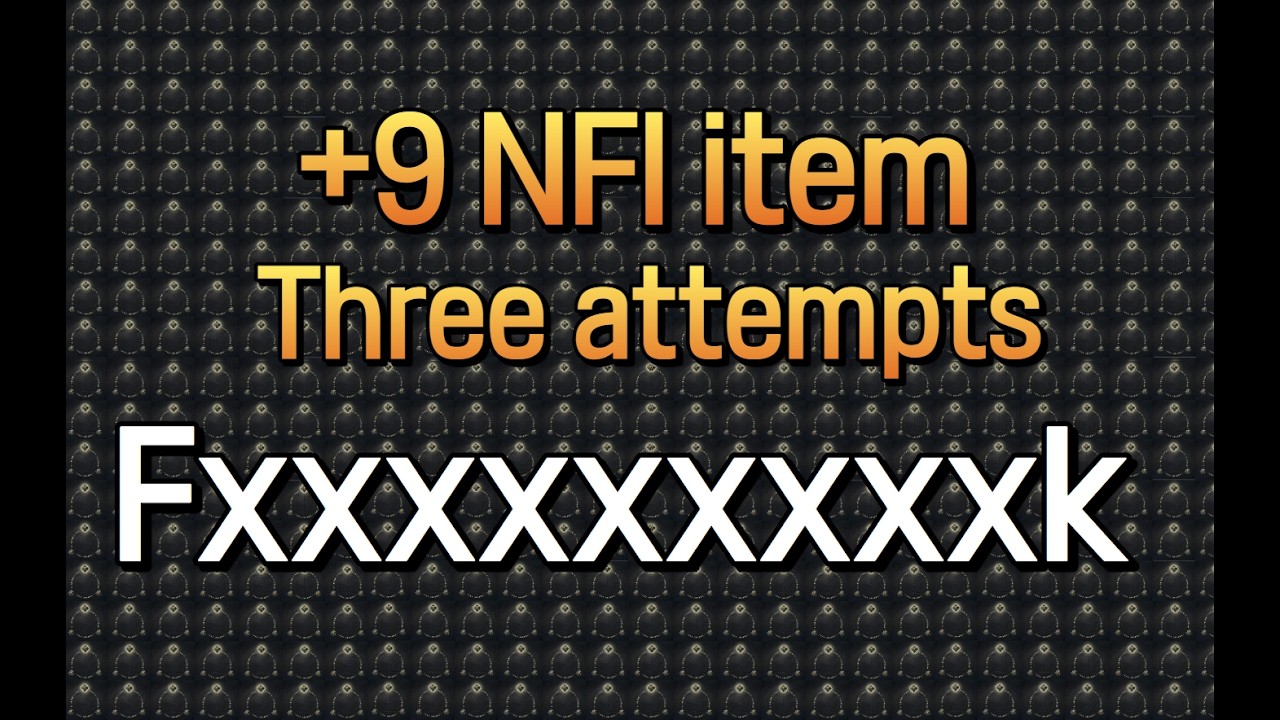[Legend of YMIR]+9NFI item three attempts. Don't do the same thing as me. #ymir #NFI #NFT #mmorpg