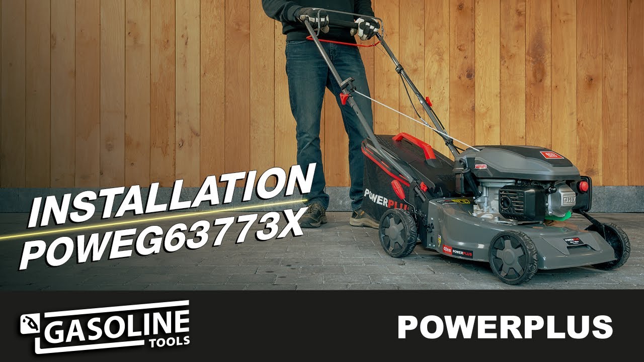 POWERPLUS - De POWEG63773X grasmaaier installeren!