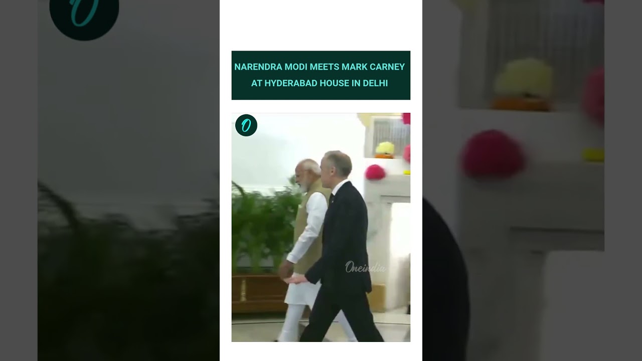 Narendra Modi Meets Mark Carney at Hyderabad House