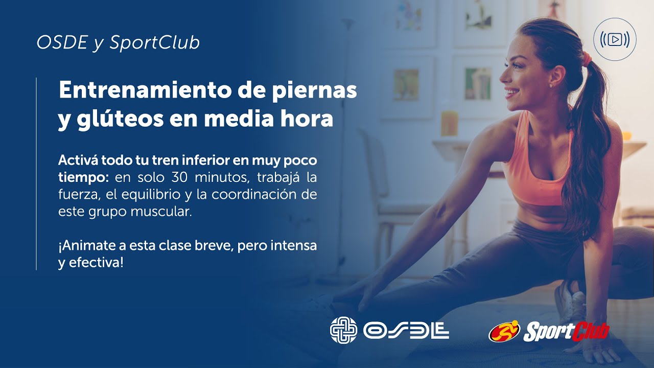 Entrenamiento de piernas y gluteos en media hora junto a SportClub