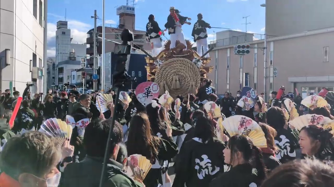 令和八年　流町だんじり(事故)　しめ縄上げ🎉