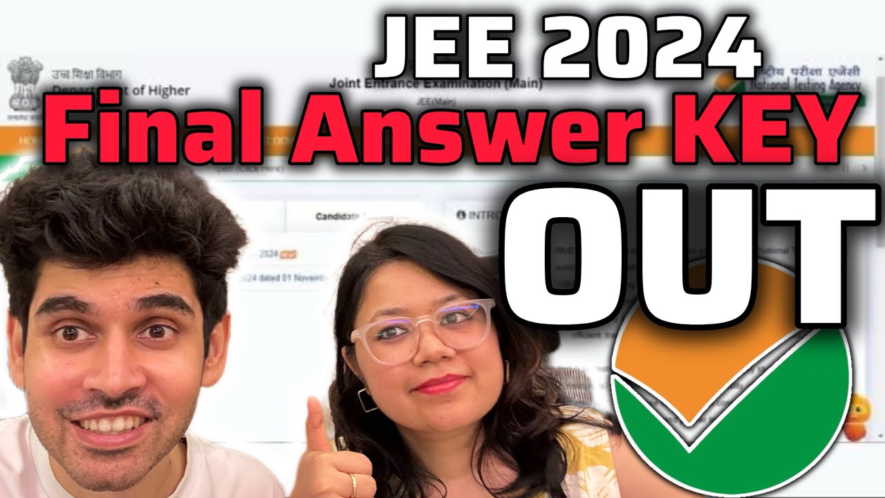 JEE 2024 Final Answer KEY OUT #jee1