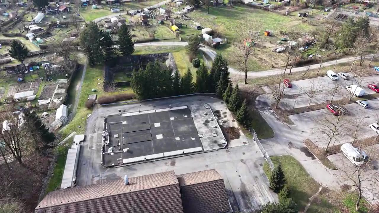 Urbani vrtički Črnuče zračni posnetek 21.2.2026