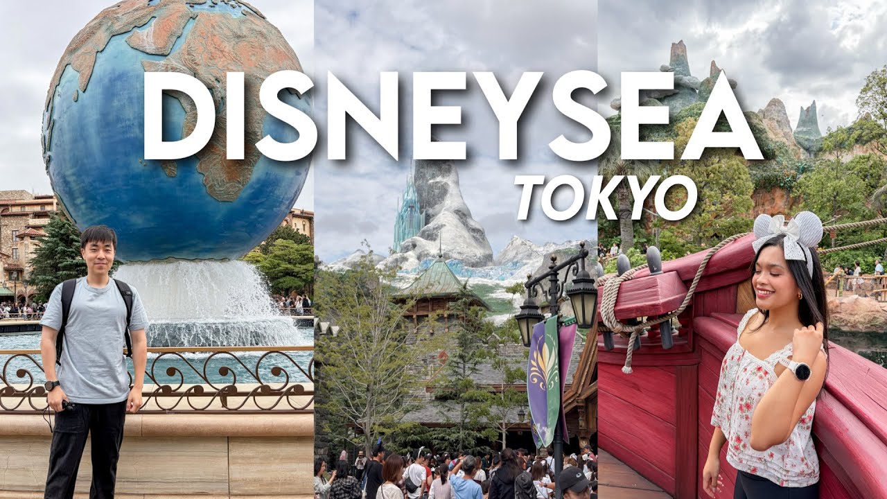 Explore TOKYO DISNEYSEA with us 🇯🇵 food & rides!