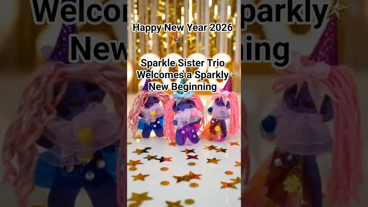 Happy New Year 2026 🎉✨ | Sparkle Sister Trio Welcomes a Sparkly New Beginning