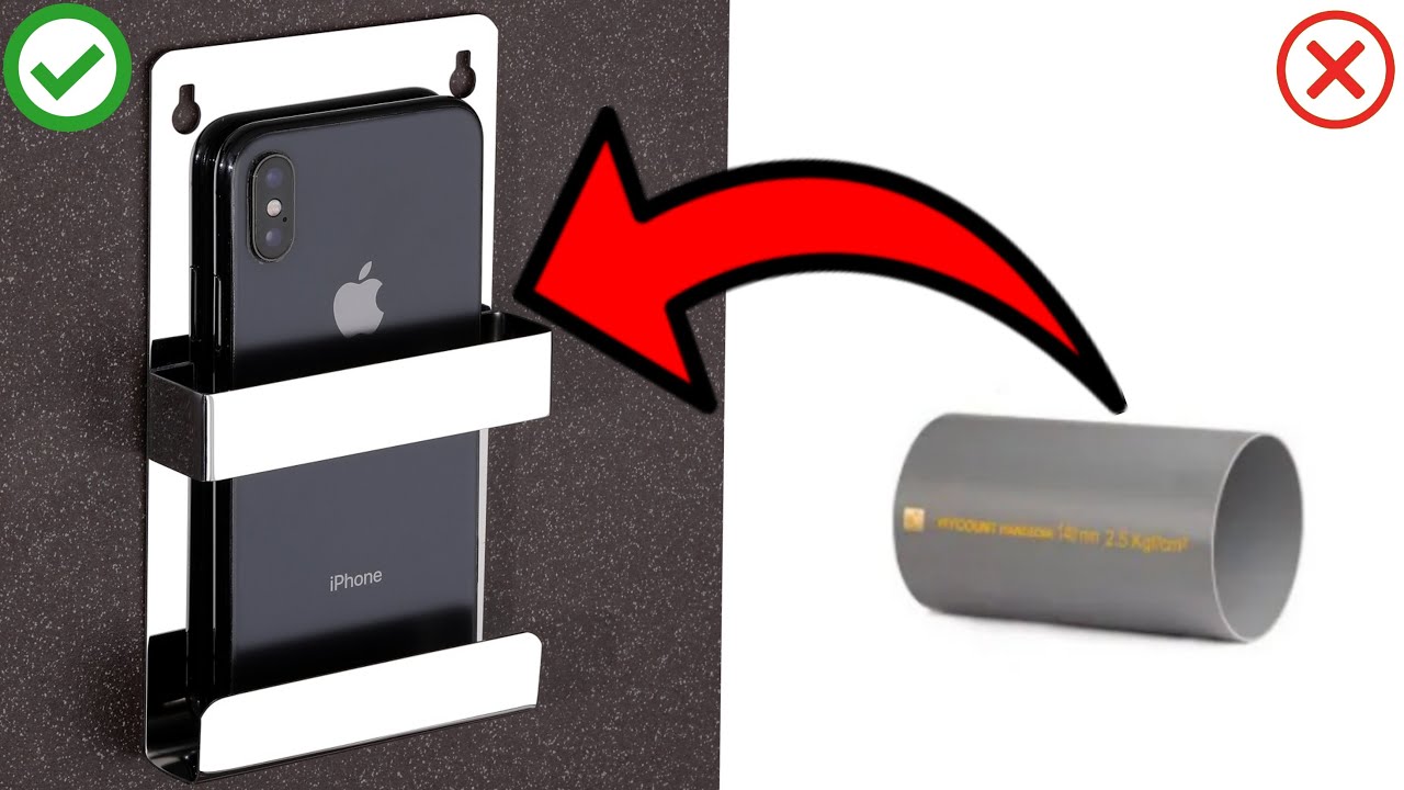 How To Make Mobile Charging Wall Holder At Home From PVC Pipe #mobilechargingholder#mobilestand