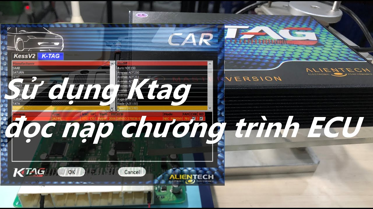 Sử dụng Ktag đọc nạp chương trình ECU động cơ