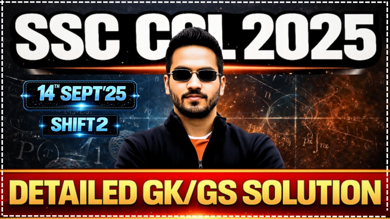 🔥 14 Sept Shift-2 GK Questions 🧠 | SSC CGL 2025 Tier-1