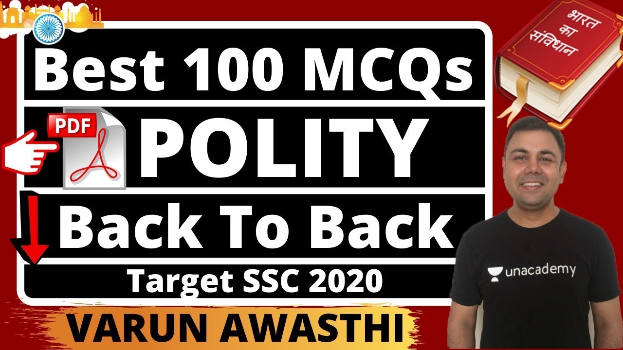 100% यहाँ से Questions मिलेंगे- एक अलग ही अंदाज़ में Polity Previous Year Questions | Varun Awasthi