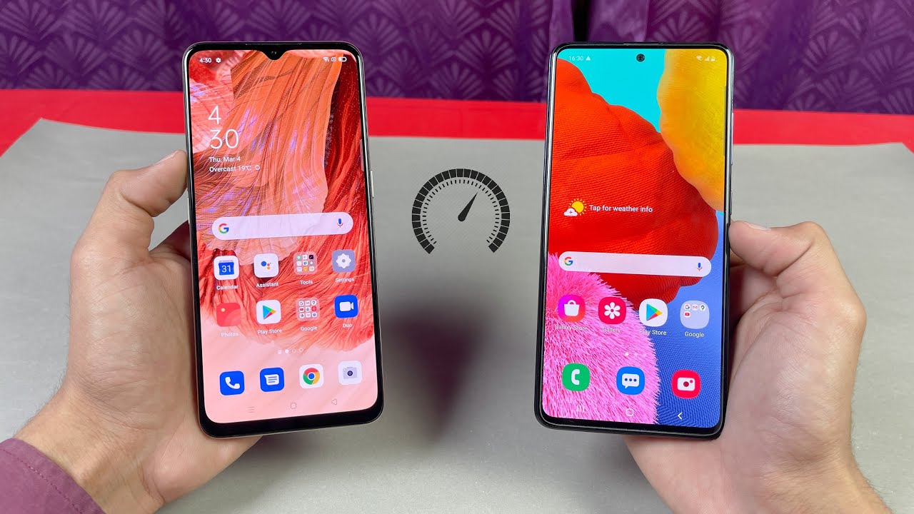Oppo F17 (8GB) vs Samsung Galaxy A51 (6GB) - Speed Test & Comparison!